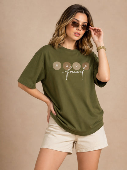 Women's Oversized Printed Tshirt