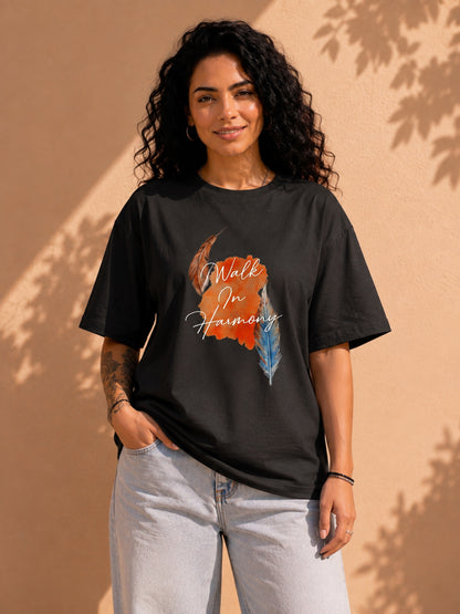 Women's Oversized Printed Tshirt