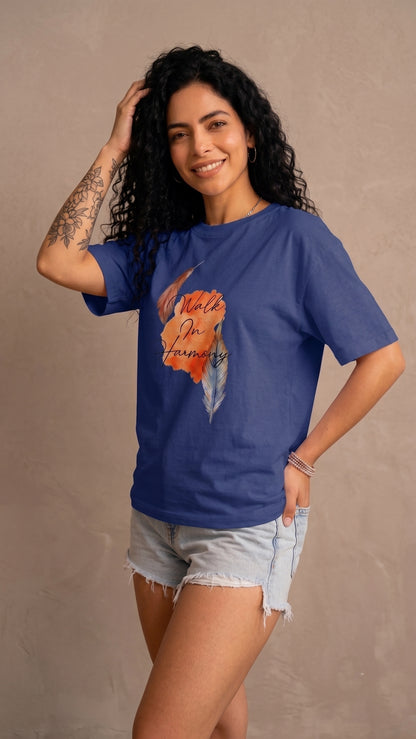Women's Oversized Printed Tshirt