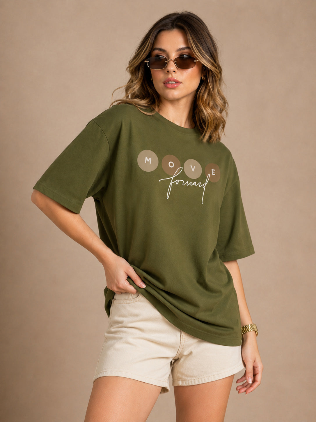 Women's Oversized Printed Tshirt