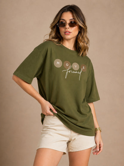 Women's Oversized Printed Tshirt