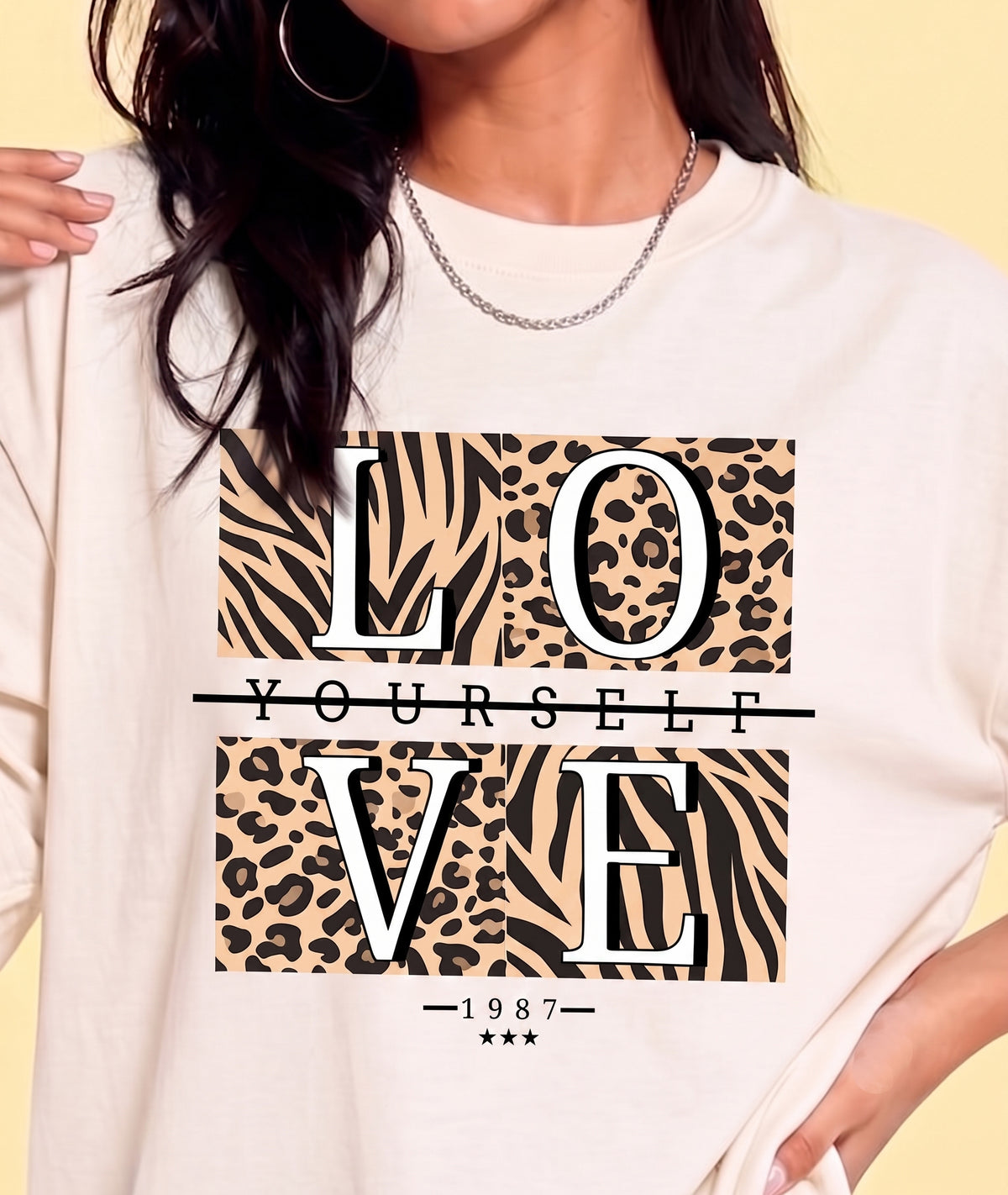 Women's Oversized Printed Tshirt