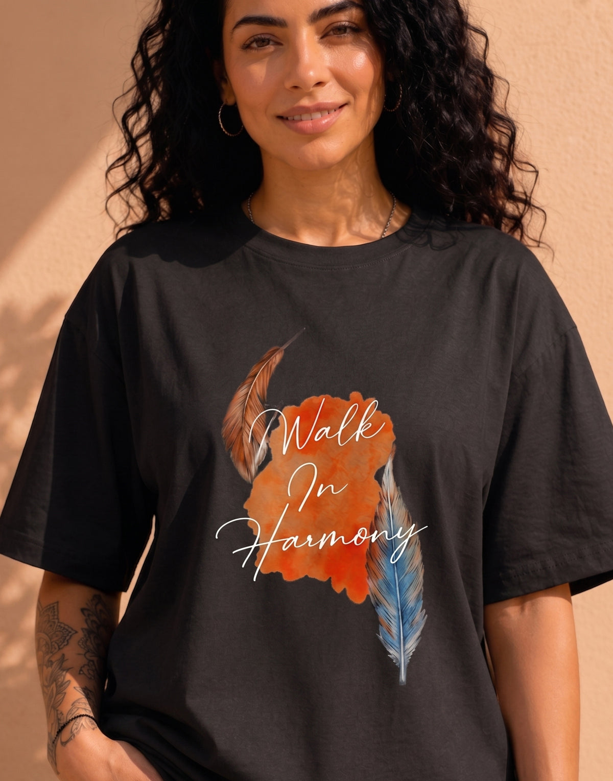 Women's Oversized Printed Tshirt