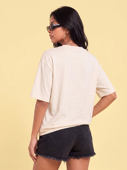 Women's Oversized Printed Tshirt