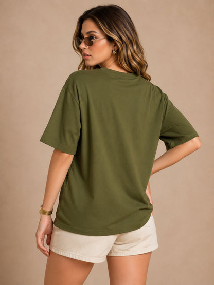 Women's Oversized Printed Tshirt