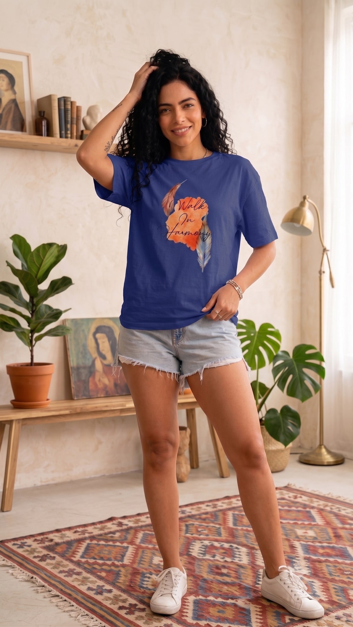 Women's Oversized Printed Tshirt
