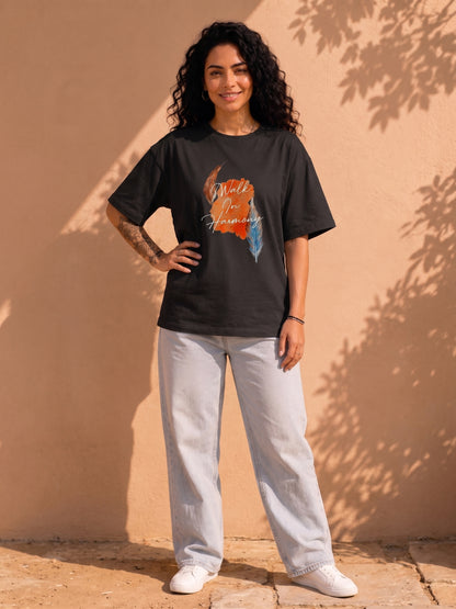Women's Oversized Printed Tshirt