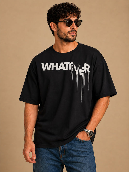 Men's Oversized Printed Polyester Blend T-Shirt | Soft Stretch Casual Comfort Tee